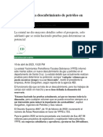 YPFB Anuncia Descubrimiento de Petróleo en Santa Cruz