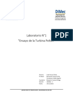 Laboratorio N°1 "Ensayo de La Turbina Pelton"