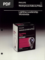 Philips Retail Merchandising Sparkling Clear Lamps Bulletin 1985