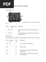 Dodge Journey 2011 Fuse Box Diagram