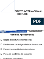 Fontes Do Direito Internacional (Costume)