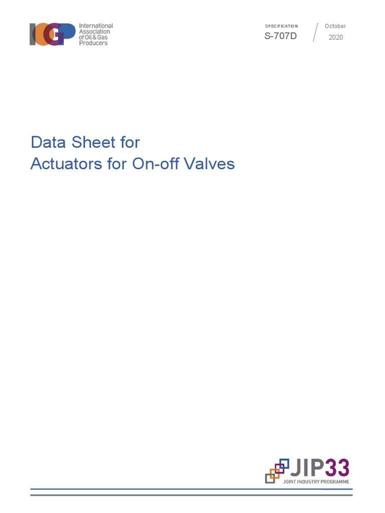 Data Sheet For Actuators For On-Off Valves: October | PDF | Actuator ...