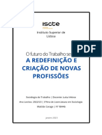 O Futuro Do Trabalho Será A Redefinição e Criação de Novas Profissões