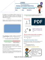 TEMA: "Números Enteros - Adición y Sustracción: Semana: 10 Fecha: Grado