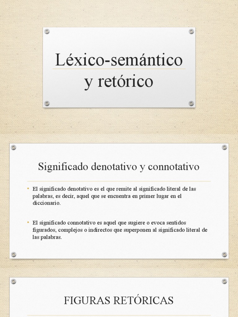 Léxico y figuras retóricas en lenguaje | PDF | Recursos poéticos ...