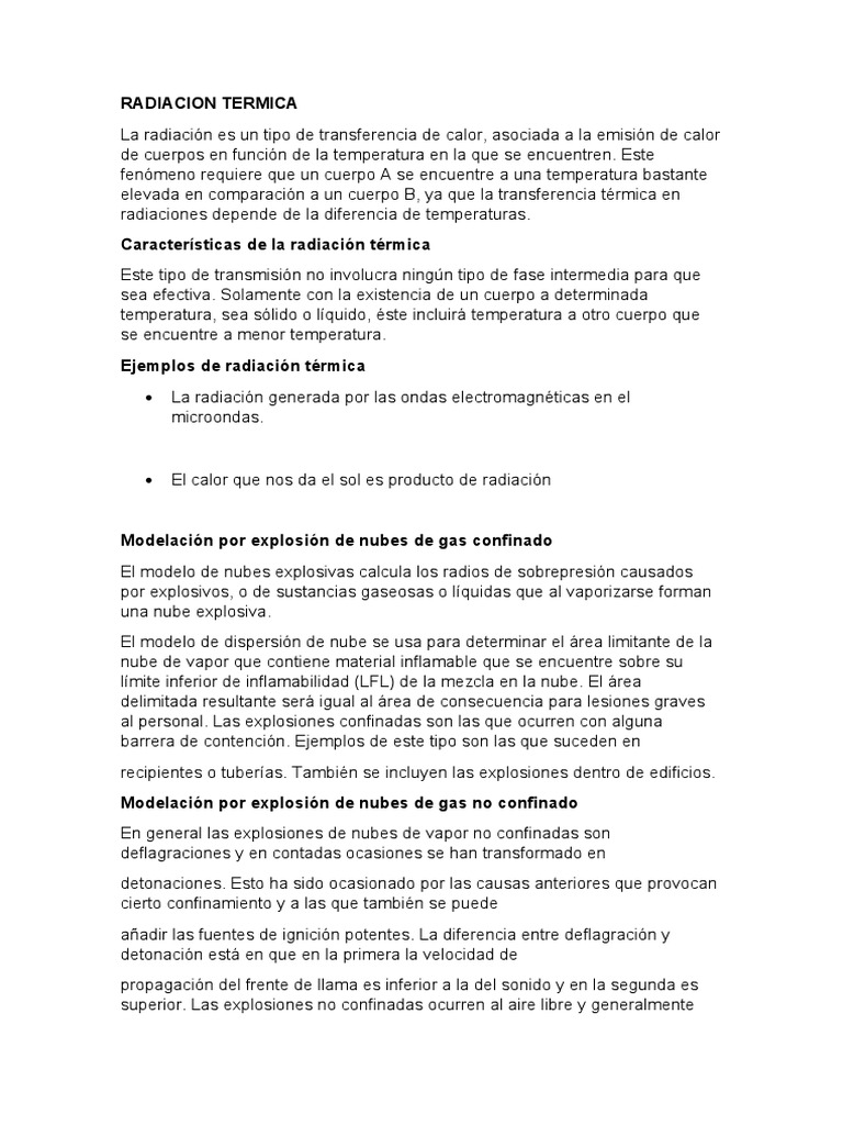 Radiacion Termica PDF Radiación Calor