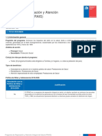 Programa de Reparación y Atención Integral de Salud (PRAIS) : 1. Ficha Resumen