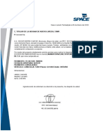 F2001 Carta Aduana