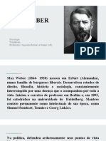 Max Weber: Sociologia Transenem Professoras: Jaqueline Ferreira E Suelen Loth