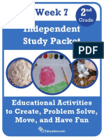 Independent Study Packet 2nd Grade Week 7