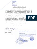 Carta Poder Notarial