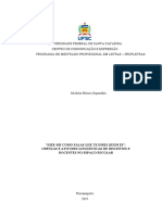 Universidade Federal de Santa Catarina Centro de Comunicação E Expressão Programa de Mestrado Profissional em Letras - Profletras
