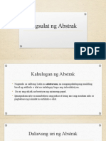 Pagsulat NG Abstrak