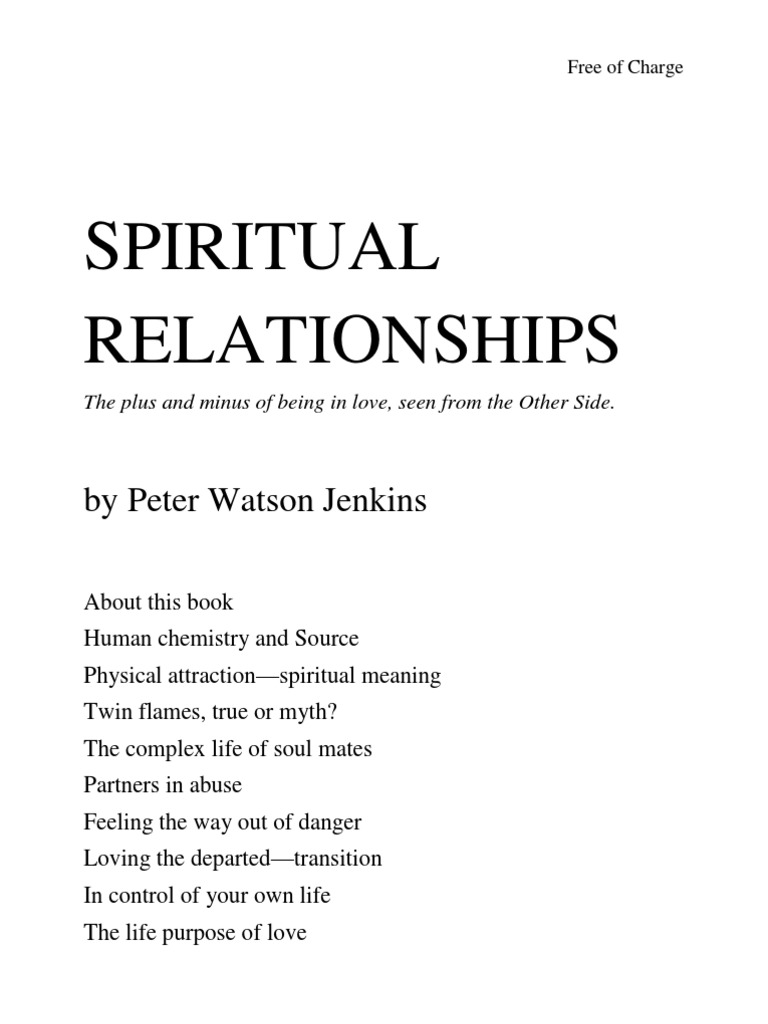 Spiritual Relationships | PDF | Soul | Romance (Love)
