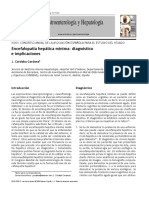 Gastroenterología y Hepatología: Encefalopatía Hepática Mínima: Diagnóstico e Implicaciones