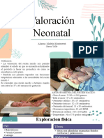 Valoración Neonatal: Alumna: Madelin Montsserrat Garcia Valle