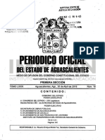 Periodico Oficial: Del Estado de Aguascalientes