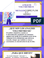 Anilicis Volumetrico Metales: Cobre, Plom OY Hierro