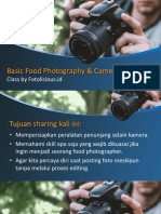 Materi Kelas Basic Food Photography + Camera Settings