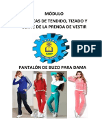 Trazo de Pantalón de Buzo para Dama