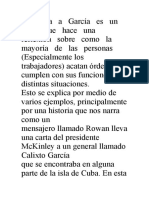 La carta a García: reflexión sobre el cumplimiento del deber