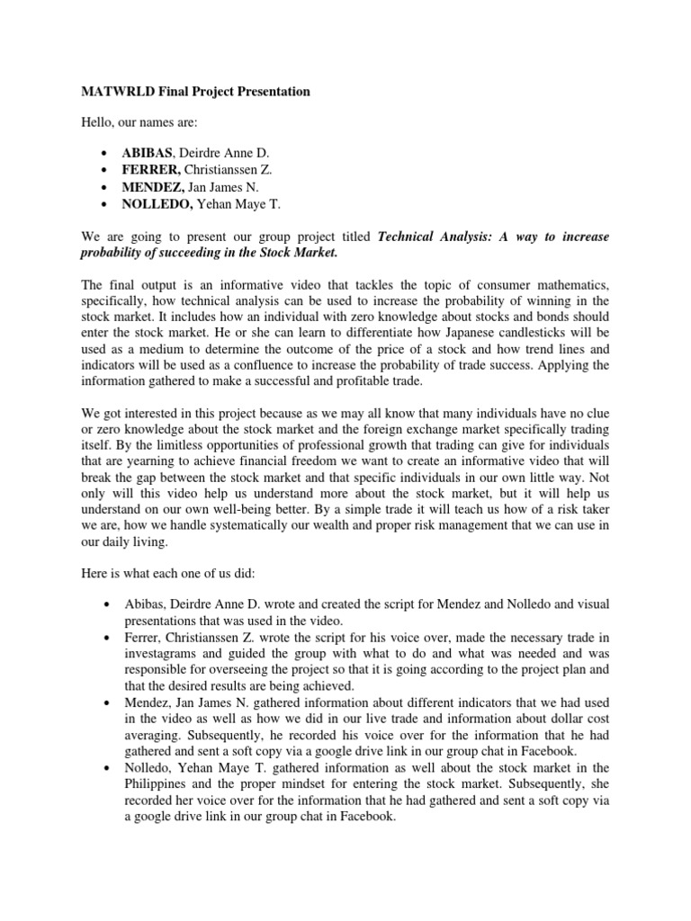 Technical Analysis for Stock Market Success | PDF | Technical Analysis ...