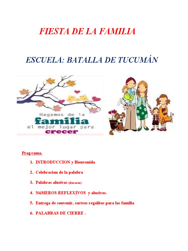 Discurso para el Día de la Familia | PDF | Amor | Familia