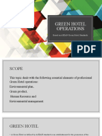 Green Hotel Operations