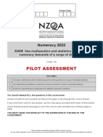 Numeracy - Common Assessment Activity - September 2022