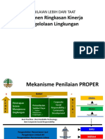 Dokumen Ringkasan Kinerja Pengelolaan Lingkungan: Penilaian Lebih Dari Taat