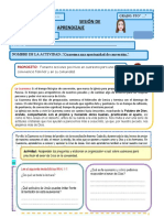 Sesion de Aprendizaje-Religion-Ficha Alumna