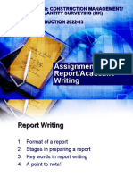 HK INDUCTION Session 3 Academic Writing - Report & Essay Writing 2022-23