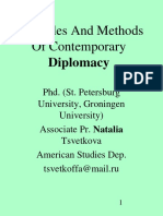 8-Principles of Contemporary Diplomacy