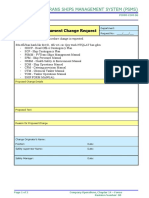PSMS document change request