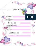 Datos Personales: Nombr E: Direcció N: Fecha de Nacimiento: Mail: Celular:Contacto de Emergencia