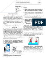 Informe de laboratorio PRocesos de Mecanizado Prensa, Plano y Carta Tencologica