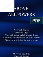 Above All Powers