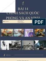 Chính Sách Quốc Phòng Và An Ninh: Trình Bày La Bảo Quỳnh Anh Đồng Hải Đăng Nguyễn Thành Đạt