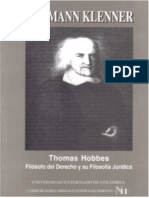 (Serie de Teoría Jurídica y Filosofía Del Derecho 11) Hermann Klenner - Thomas Hobbes Filósofo Del Derecho y Su Filosofía Jurídica-Universidad Externado de Colombia (1999)