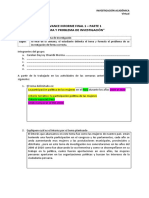 Avance Informe Final 1 - Parte 1 "Tema Y Problema de Investigación"