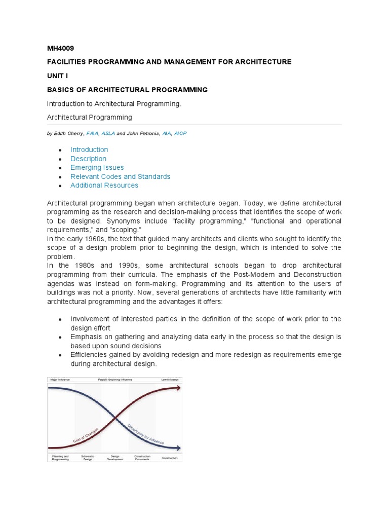 Introduction To Architectural Programming | Download Free PDF ...