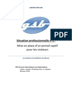 Situation Professionnelle N°1:: Mise en Place D'un Portail Captif Pour Les Visiteurs