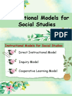 Instructional Models For Social Studies
