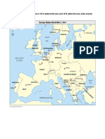 Maps of Europe before and after WWI show territorial changes