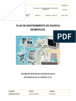 Mantenimiento equipos biomédicos