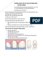 ĐIỂU CHỈNH KHOẢNG CÁCH VÀ PP TẠO ẢO ẢNH KÍCH THƯỚC RĂNG