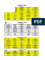 HORARIO - 2023: Primero A