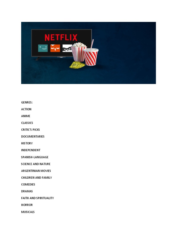 Netflix Genres PDF