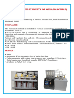 Rancimat Oxidation Stability Test Apparatus