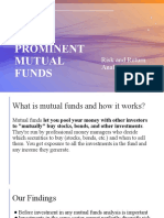 Prominent Mutual Funds: Risk and Return Analysis
